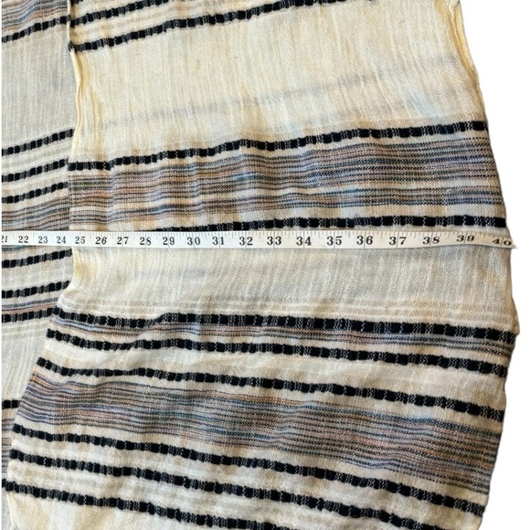 American Eagle AE Long Midi Kimono Cotton Blend Southwestern Fringe Women's O/S - Picture 7 of 12